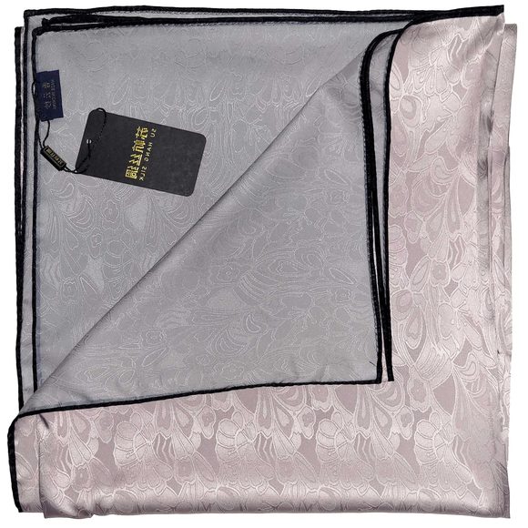 NWT Double Sided Silk Scarf 53"x53" Large Square Shawl Wrap XiangYunShal 22221 - Picture 7 of 12